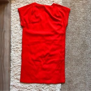 MANGO SUIT DRESS RED ORANGE - WOMEN'S SMALL